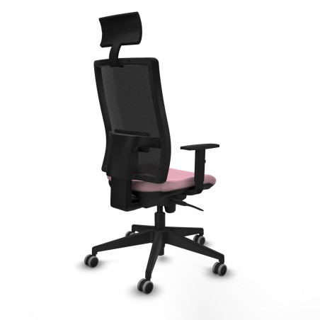 Sedia Ufficio con Poggiatesta Piqueras y Crespo 1D066G1 Rosa