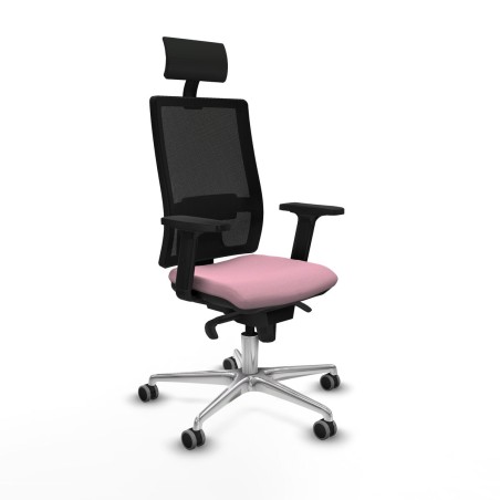 Sedia Ufficio con Poggiatesta Piqueras y Crespo 2D086G1 Rosa