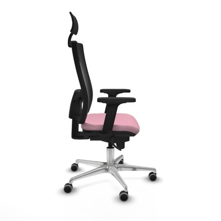 Chaise de Bureau avec Appui-tête Piqueras y Crespo 2D086G1 Rose 2