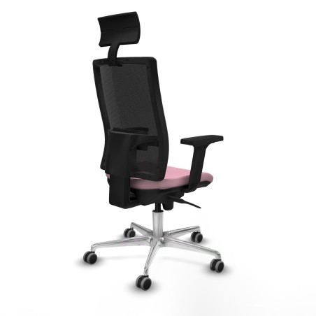 Sedia Ufficio con Poggiatesta Piqueras y Crespo 2D086G1 Rosa