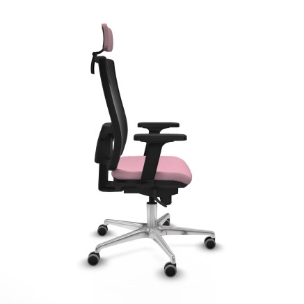 Chaise de Bureau avec Appui-tête Piqueras y Crespo 2D086G2 Rose 2