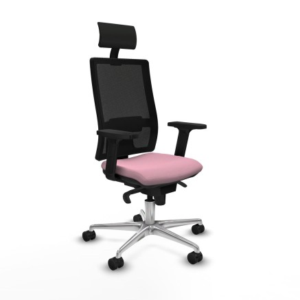 Office Chair with Headrest Piqueras y Crespo 2D086N1 Pink