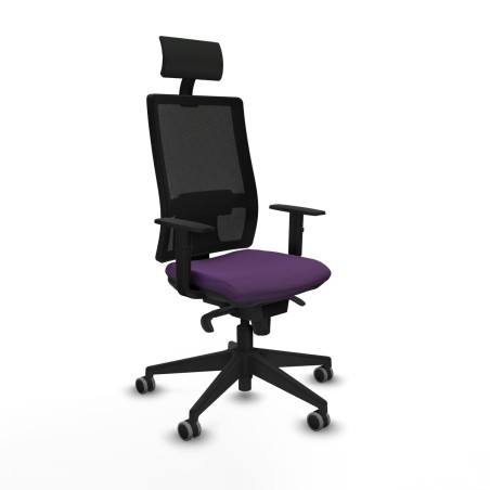 Chaise de Bureau avec Appui-tête Piqueras y Crespo 1D066G1 Violet