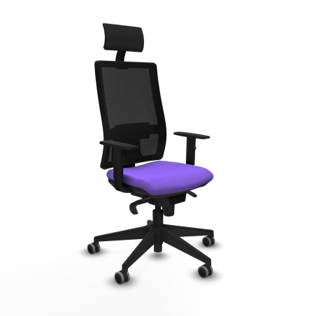 Sedia Ufficio con Poggiatesta Piqueras y Crespo 1D066G1 Lilla