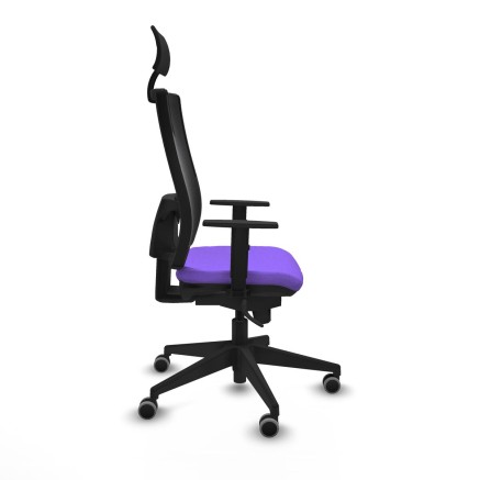 Sedia Ufficio con Poggiatesta Piqueras y Crespo 1D066G1 Lilla 2