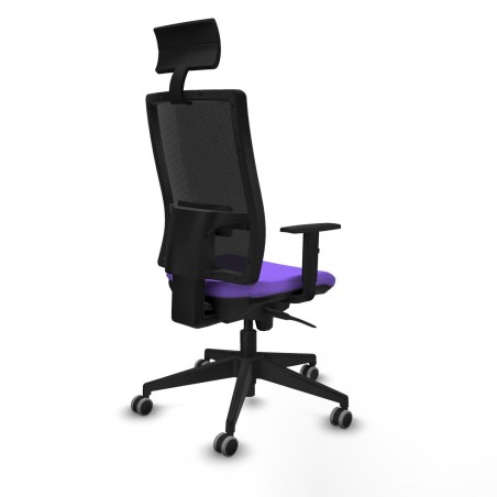 Sedia Ufficio con Poggiatesta Piqueras y Crespo 1D066G1 Lilla
