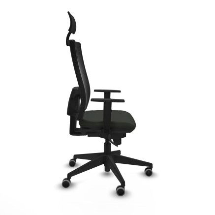 Bürostuhl mit Kopfstütze Piqueras y Crespo 1D066G1 Schwarz 2