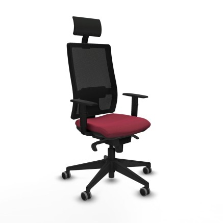 Bürostuhl mit Kopfstütze Piqueras y Crespo 1D066G1 Granatrot