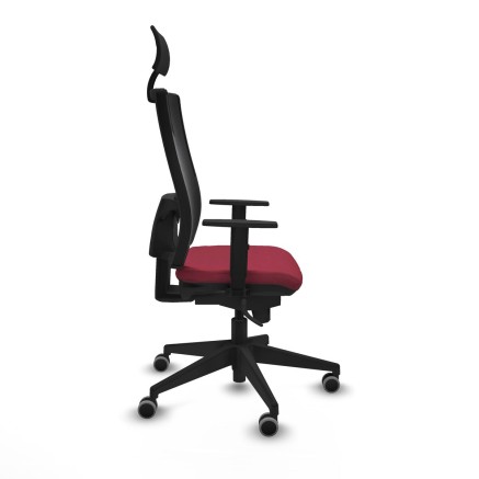 Bürostuhl mit Kopfstütze Piqueras y Crespo 1D066G1 Granatrot 2