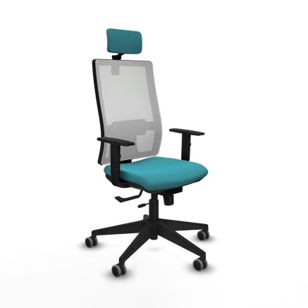 Sedia Ufficio con Poggiatesta Horna Traslack Piqueras y Crespo 1D066G2