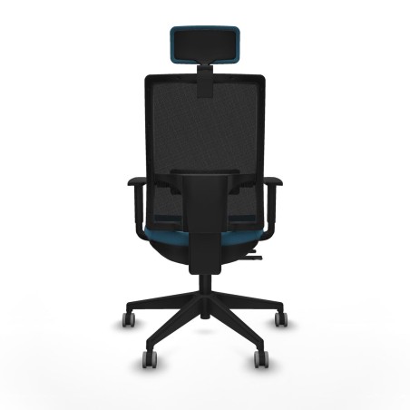 Sedia Ufficio con Poggiatesta Horna Traslack Piqueras y Crespo 1D066G2