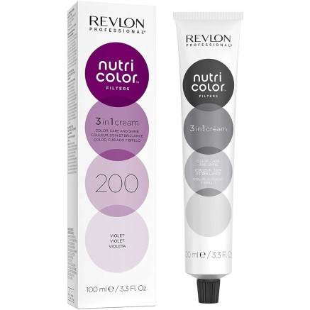 Permanent Colour Creme Revlon Nutri Color Filters Violet Nº 200 (100
