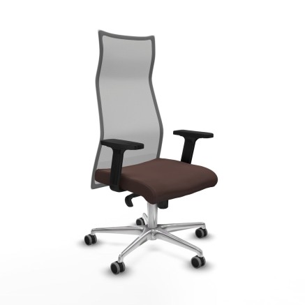 Chaise de Bureau Piqueras y Crespo B2D086G Brun foncé