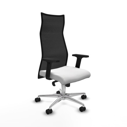 Chaise de Bureau Piqueras y Crespo B2D086N Blanc