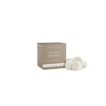 Toallitas Desmaquillantes Alma Secret  Reutilizable Compacto 15 Unidad
