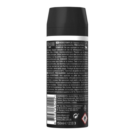 Desodorante en Spray Axe Black 150 ml 2
