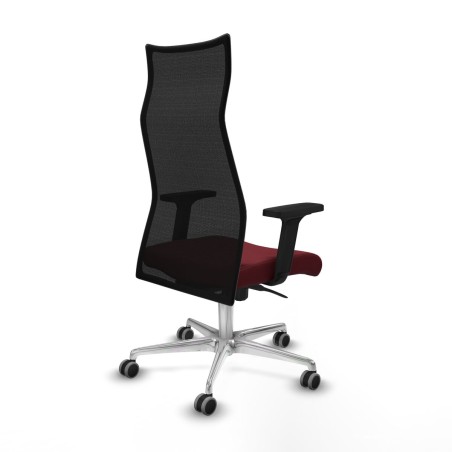 Sedia da Ufficio Piqueras y Crespo B2D086G Rosso Granato