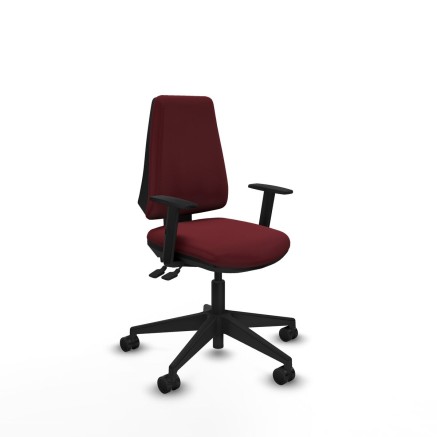 Sedia da Ufficio Elche AS Piqueras y Crespo B1D066N Rosso Granato