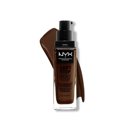 Base de Maquillage Crémeuse NYX Can't Stop Won't Stop Deep Ebony 30 m
