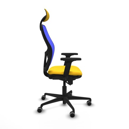 Office Chair with Headrest Jorquera Piqueras y Crespo 2D036G1 Yellow 2