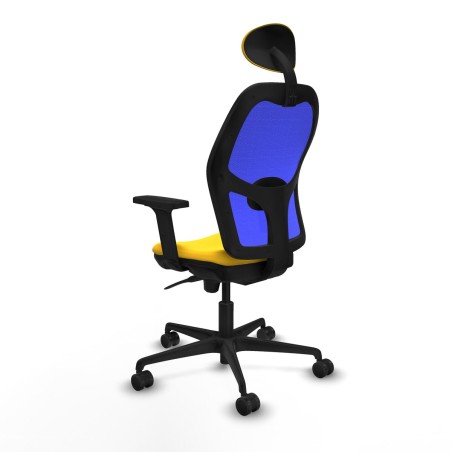 Office Chair with Headrest Jorquera Piqueras y Crespo 2D036N1 Yellow