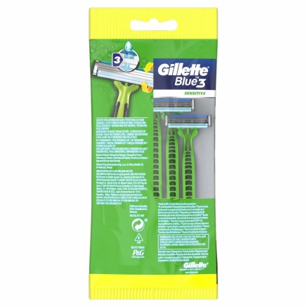 Cuchillas de afeitar Gillette Blue Sensitive 5 Unidades 2