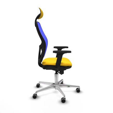 Office Chair with Headrest Jorquera Piqueras y Crespo 2D086G1 Yellow 2