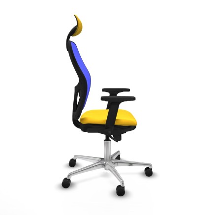 Sedia Ufficio con Poggiatesta Jorquera Piqueras y Crespo 2D086N1 Giall 2