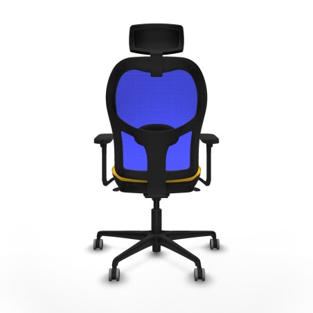 Sedia Ufficio con Poggiatesta Jorquera Piqueras y Crespo 3D036G2 Giall