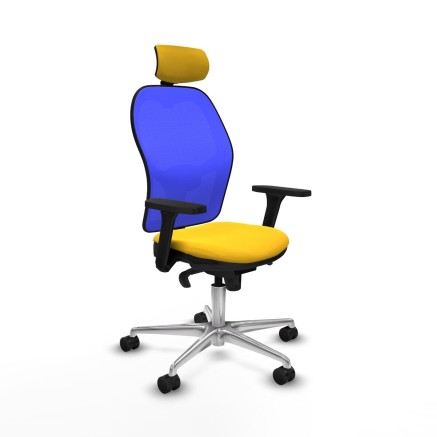Bürostuhl mit Kopfstütze Jorquera Piqueras y Crespo 3D086N2 Gelb