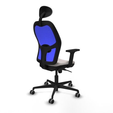 Sedia Ufficio con Poggiatesta Jorquera Piqueras y Crespo 2D036G1 Bianc 2