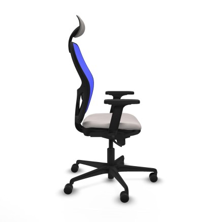 Sedia Ufficio con Poggiatesta Jorquera Piqueras y Crespo 2D036N1 Bianc 2