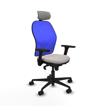 Sedia Ufficio con Poggiatesta Jorquera Piqueras y Crespo 3D036N2 Bianc