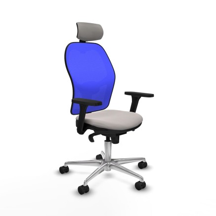 Sedia Ufficio con Poggiatesta Jorquera Piqueras y Crespo 3D086N2 Bianc