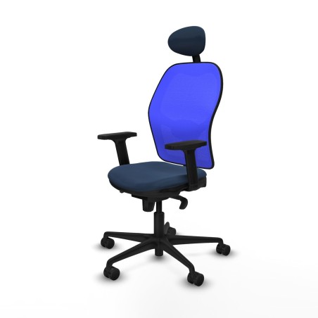Office Chair with Headrest Jorquera Piqueras y Crespo 2D036N1 Navy Blu