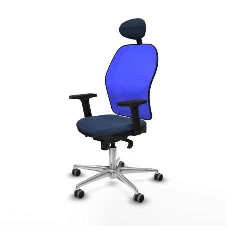 Sedia Ufficio con Poggiatesta Jorquera Piqueras y Crespo 2D086G1 Blu M