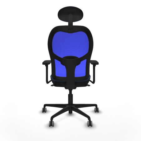 Sedia Ufficio con Poggiatesta Jorquera Piqueras y Crespo 3D036G1 Blu M