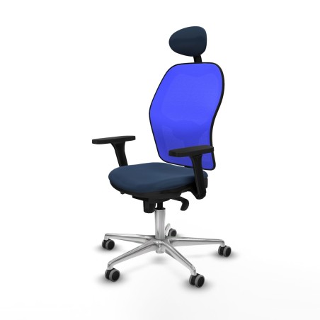 Sedia Ufficio con Poggiatesta Jorquera Piqueras y Crespo 3D086G1 Blu M