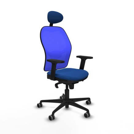 Office Chair with Headrest Jorquera Piqueras y Crespo 2D036G1 Blue