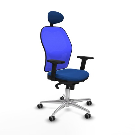 Bürostuhl mit Kopfstütze Jorquera Piqueras y Crespo 2D086G1 Blau