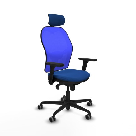 Sedia Ufficio con Poggiatesta Jorquera Piqueras y Crespo 3D036G2 Azzur