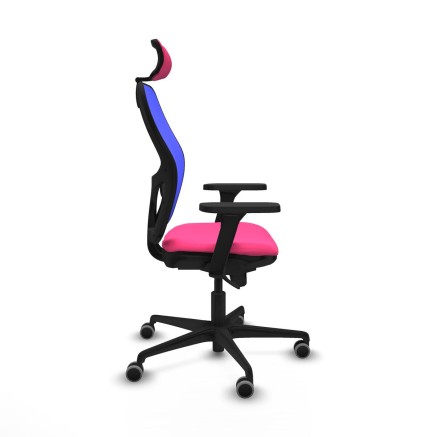 Sedia Ufficio con Poggiatesta Jorquera Piqueras y Crespo 3D036G2 Rosa 2
