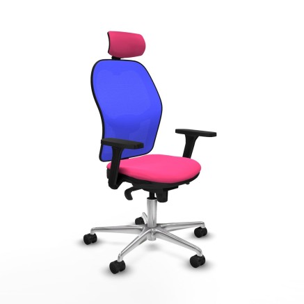 Bürostuhl mit Kopfstütze Jorquera Piqueras y Crespo 3D086N2 Rosa