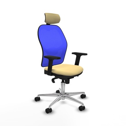 Bürostuhl mit Kopfstütze Jorquera Piqueras y Crespo 2D086N2 Creme