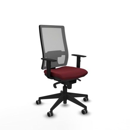 Sedia da Ufficio Piqueras y Crespo 1D066G0 Rosso Granato