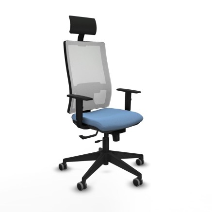 Bürostuhl mit Kopfstütze Piqueras y Crespo 1D066G1 Himmelsblau