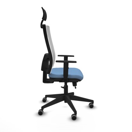 Sedia Ufficio con Poggiatesta Piqueras y Crespo 1D066G1 Blu cielo 2