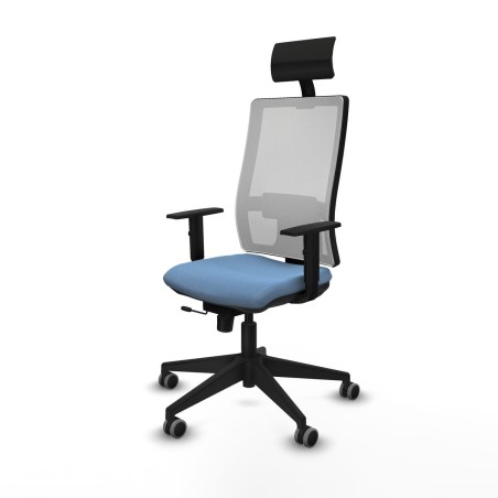 Chaise de Bureau avec Appui-tête Piqueras y Crespo 1D066G1 Bleu ciel
