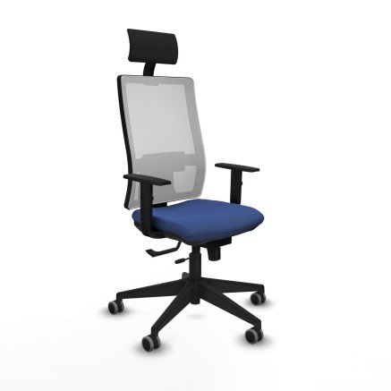 Office Chair with Headrest Piqueras y Crespo 1D066G1 Navy Blue