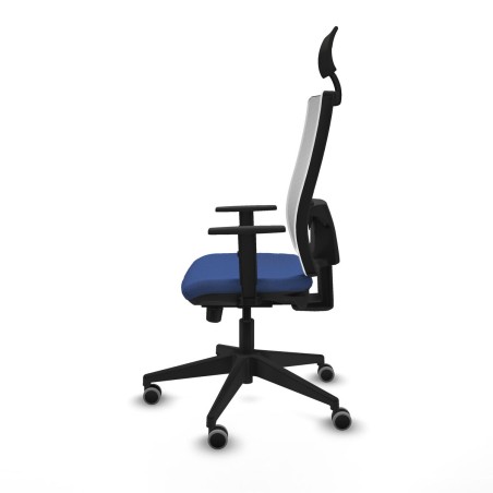 Office Chair with Headrest Piqueras y Crespo 1D066G1 Navy Blue